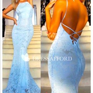 Sky Blue Lace Dress 💦💦💦